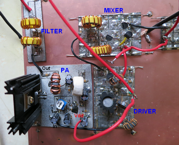 Photo 1: Circuit imprimé du PA Photo 1: Circuit imprimé du PA