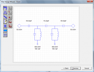 Figure 7 - Ansoft designer - Filtre terminé
