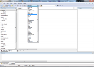 Photo 8 - Programmation: choix du langage
