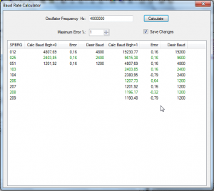 Figure 5: keyerELoader - Calculateur du SPBRG