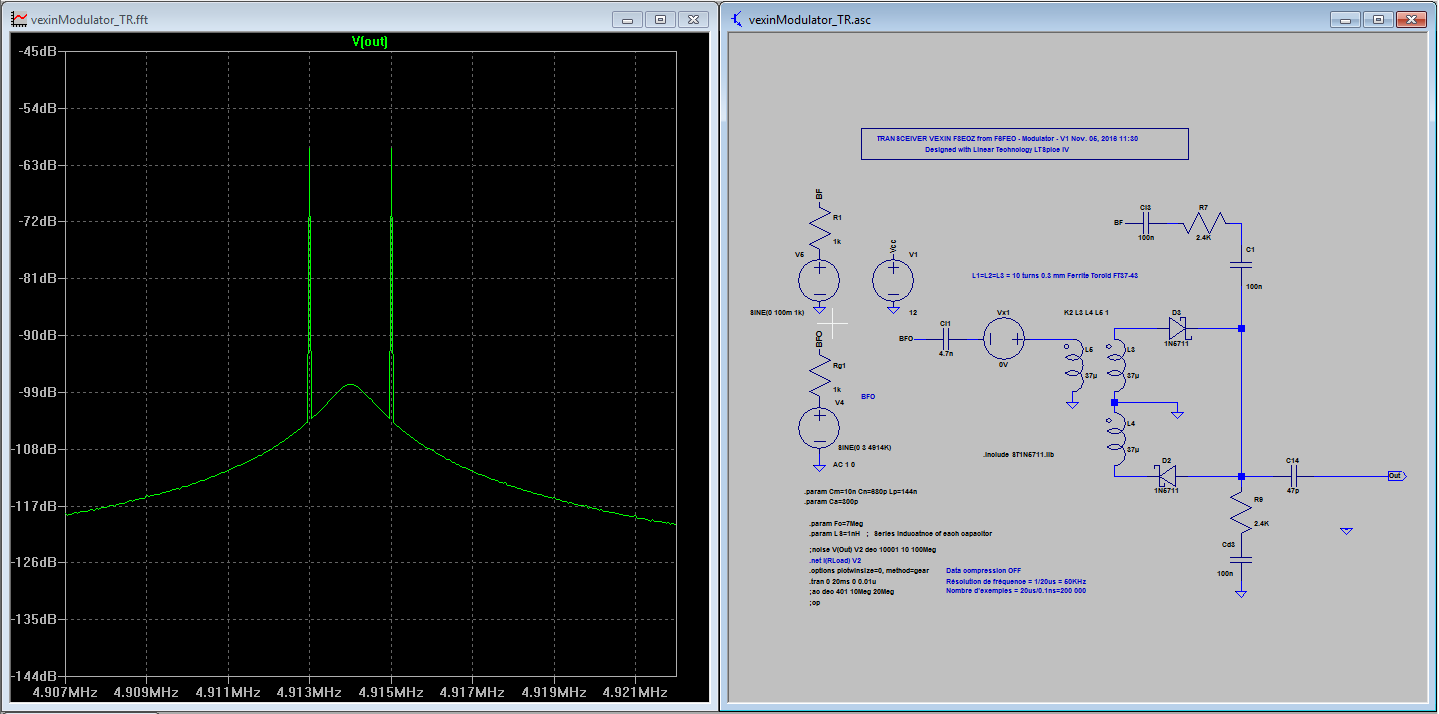 Modulateur - Simulation LTSPICE